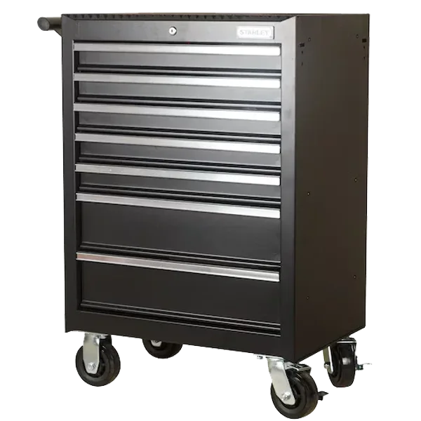 Stanley 7 Drawer Rolling Cabinet Red