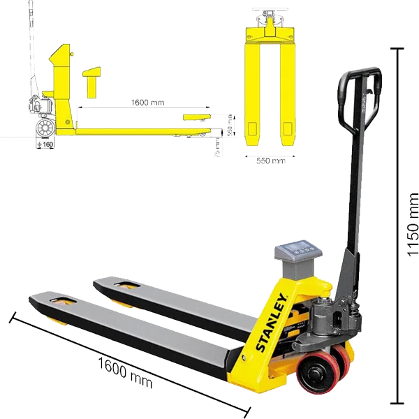 Stanley Scale Pallet Truck 2 Ton